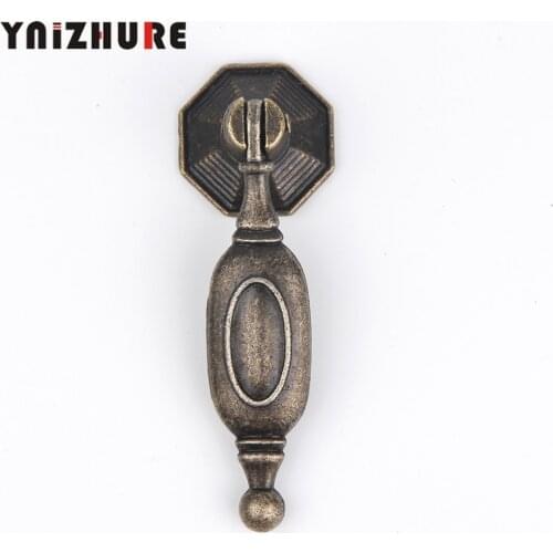 10pcs Retro classical Bronze Znic Alloy Cabinet Pendant Drawer Pulls Handles Wall Chest Dresser Kitchen Door Antique Wholesale