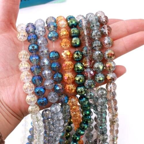 20pcs New Bling Faceted Austrian Crystal Beads 10mm High Quality Glass Loose Beads Ball Handmade Jewelry Bracelet Making DIY