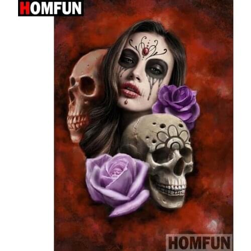 HOMFUN Full Square/Round Drill 5D DIY Diamond Painting "Shantou beauty" 3D Embroidery Cross Stitch 5D Home Decor A16052