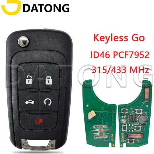 Datong World Car Remote Key For Chevrolet 5 Button ID 46 315 Mhz Auto Smart Control Keyless Entry Replace Car Key