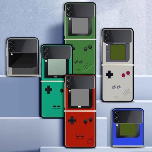 Case For Samsung Galaxy Z Flip 3 5G Funda ZFlip3 Luxury Black PC Hard Shockproof Back Phone Coque Shell Game Box Cool