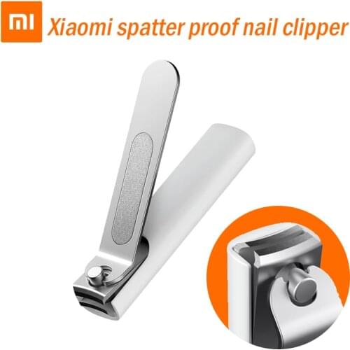 Xiaomi spatter proof nail clipper is single mounted with large, medium and small oblique toe nail clippers for adults