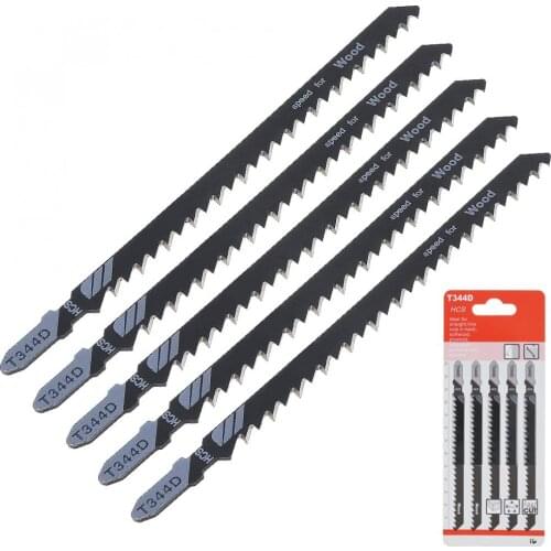 5 Pcs/lot 130mm T344D Jigsaw Blades Cutting for Wood PVC Fibreboard Saw Blade / Plastic Cutting