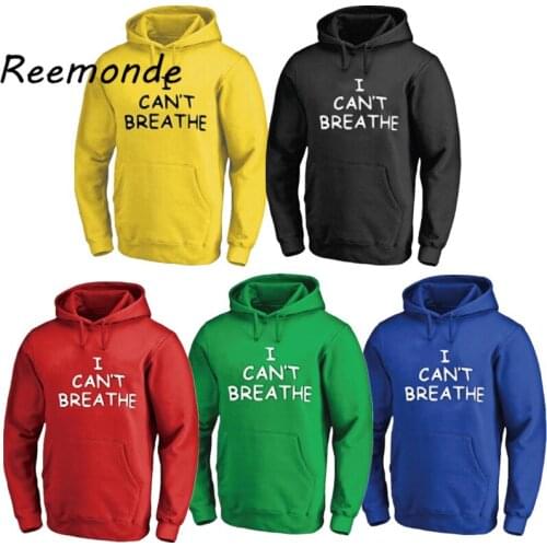 I Can't Breathe Hoodies Sweatshirts Cosplay Costume Men 3D Pint Hooded Black Sweater Pullover Coat Protest Tracksuit Clothing