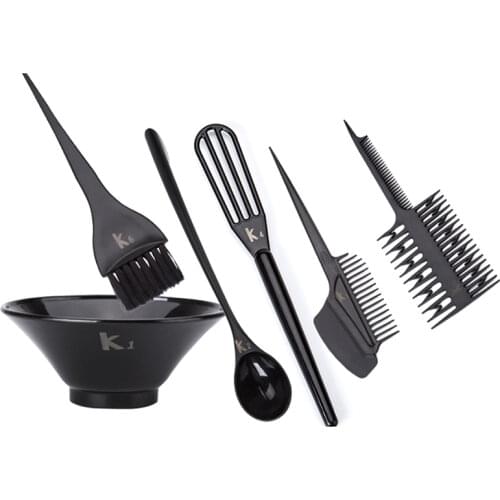 Professional Hair Dyeing Brush Set Hair Coloring Tools Kit Hairdresser Hair Styling Tools In 6 Pcs Hair Comb Hairdressing Tools