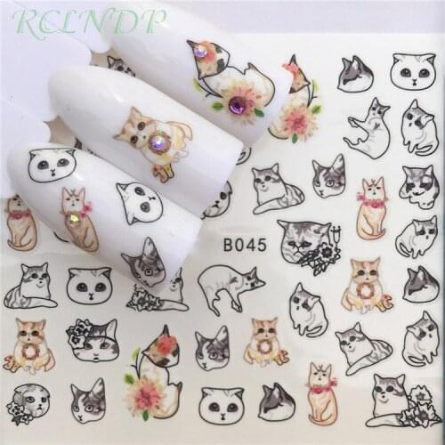 Nail sticker art decoration slider lovely birds flower Water Transfer decals manicure lacquer accessoires polish foil