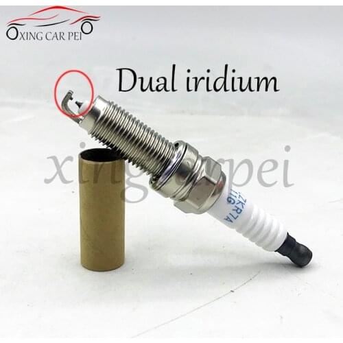 New 6pcs Dual Iridium Spark Plug 12290-R71-L01 DILZKR7A11G For Honda Accord Odyssey Pilot 12290R71L01 Auto Part