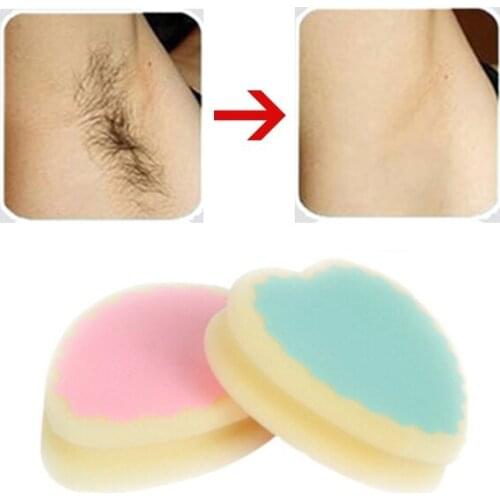 Newcomdigi Magic Hair Removal Sponge Depilatory Painless Hair Removal Sponge Pad Personal Washing Care
