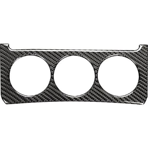 For Nissan 350Z 2006-2009 Carbon Fiber Air Conditioning Control Button Panel Surround Frame Sticker Cover Trim