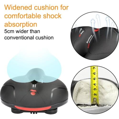Road Cycle Saddle Seat Big Butt Bicycle MTB Bicycle Saddle Mountain Bike Gel Seat Shock Absorber Comfortable Bike Accessories