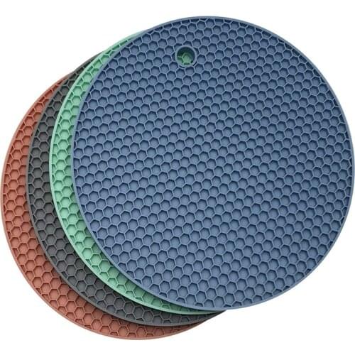 Silicone Pot Holders Thick Hot Pads for Kitchen Heat Resistant Non-slip Mat Bottle Opener Cup Mat Decoration Kitchen Accessories