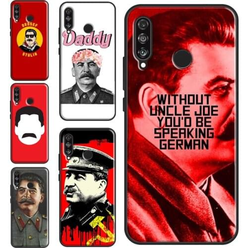 USSR Joseph Stalin Case For Huawei P20 Lite P10 P30 P40 Mate 20 Pro Silicone Case For P Smart 2019 2021 Cover