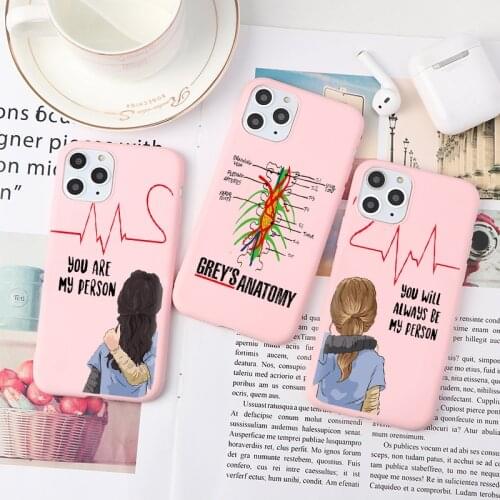 Greys Anatomy You are my person pink TPU Soft silicone Phone Case For iPhone 12 11 Pro Max SE 2020 6S 7 8 Plus X XS Max XR Cover