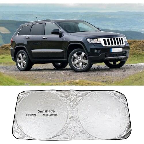 Car Windshield Sun Shade Cover Sunshade Visor For Jeep Wrangler JK JL TJ Grand Cherokee WJ WK2 WK WH WL ZJ Parasol Accessories