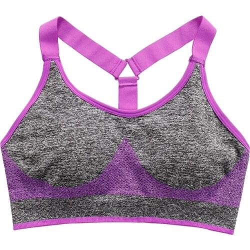 Thunshion 2020 New Sports Bra Women Triangle Wide Straps Workout Underwear Wireless Underchest Sexy Ladies Holding Yoga Wear