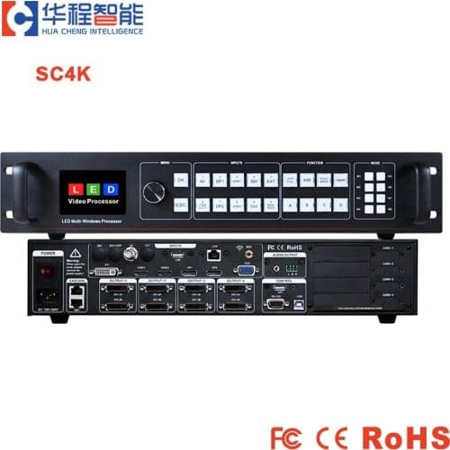DP port ultra HD 4K video processor multi window 4 channel splicing video processor