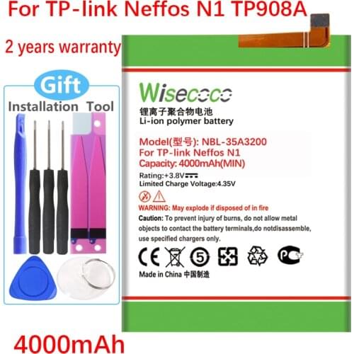 Wisecoco NBL-35A3200 Battery For TP-link Neffos N1 TP908A CellPhone In Stock High Quality +Tracking number