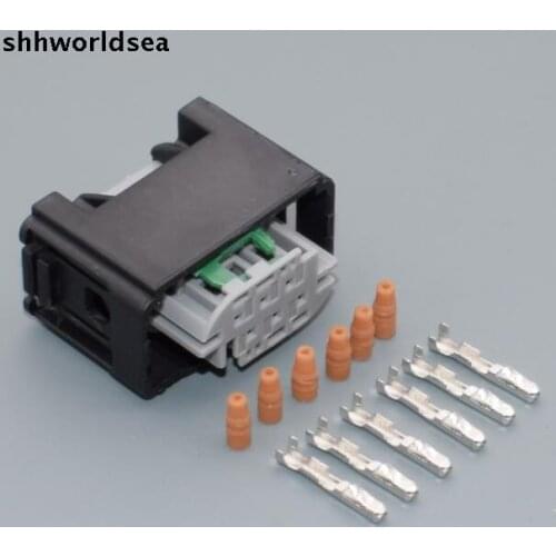 Worldgolden 5sets 6 Pin/way auto restrictor sensor plug connector,auto waterproof electrical plug for BMW 1-967616-1 7M0 973 119