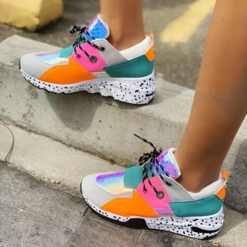 Women Sneakers 2020 Colorful Fashion Outdoor Wedges Sports Shoes Thick Sole Comfortable Women Shoes Luxury Sneakers