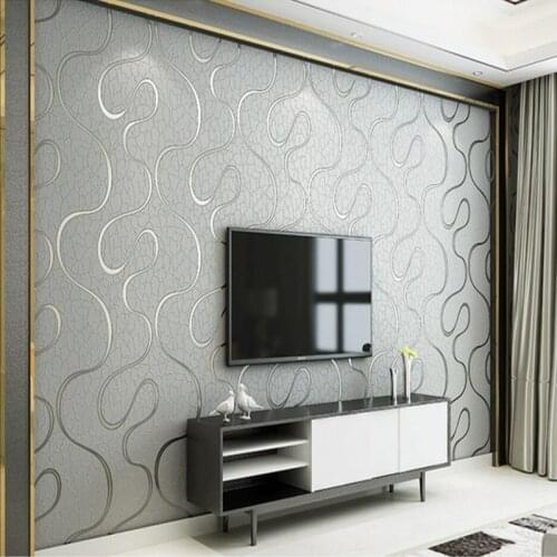 Beibehang Modern simple non - woven wallpaper bedroom 3D stereo stripes living room wallpaper wallpaper background wallpaper