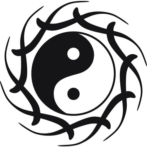 Free Shipping Wall Decal Buddha Yin Yang Lotus Meditation OM Vinyl Wall Sticker Home Decor size 56x56cm