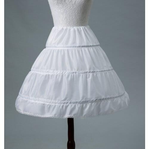 Fast Shipping In Stock Kids Girls Petticoat 2021 Wedding Accessories Vestido Longo Ball Gown Crinoline Skirt Petticoats