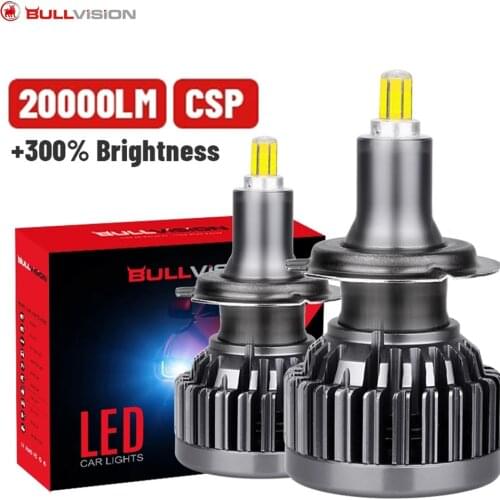 CSP H7 LED 360 degree 20000 Lumens Super bright HB3 9005 HB4 9006 LED Car Headlight bulbs 60W H1 H11 Headlights for auto