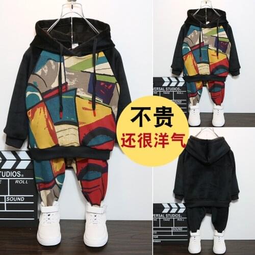 Kid Boy Girl Casual Hooded Clothes Boy Girl Clothing Set New Fashion Cool Baby Boys Set Spring Autumn Kid Clothes 1 2 3 4 Year