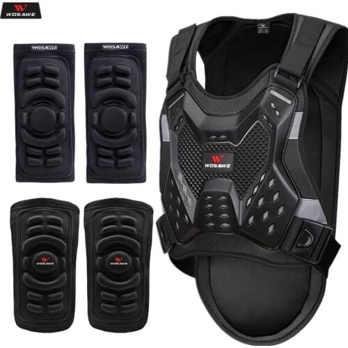 WOSAWE Motorcycle Armor Jacket Moto Racing Gear Elastic Armor Vest Motocross Riding Off Road Bike Body Protection Clothing