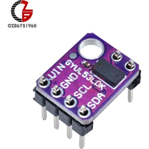 GY-530 VL53L0X ToF Sensor DC 2.8-5V Flight Distance Sensor Module Laser Light Matching Range Sensor IIC I2C Distance Measurement
