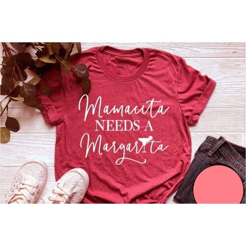 Mamacita Needs a Margarita t-Shirt tumblr aesthetic Mothers Day grunge Blessed mama camisetas graphic vintage top tee shirt fit