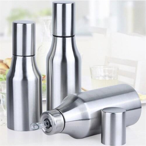 500/750/1000ml Stainless Steel Leakproof Vinegar Oil Olive Dispenser Bottle Pot Leakproof Kitchen Dispenser pot