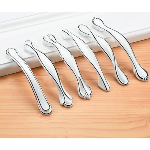 JD Aluminum Alloy European Cabinet Handle Roman Black Simple Drawer Wardrobe Handle Furniture Handle Hardware