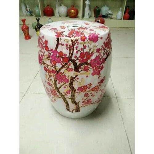 Arts and crafts of jingdezhen porcelain ceramic stool in shoes stool
