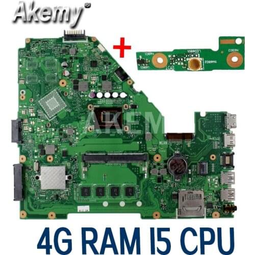Amazoon X550CA Laptop motherboard For Asus X550CA X550CC X550CL R510C Y581C X550C X550 Test original mainboard 4GB RAM i5 cpu