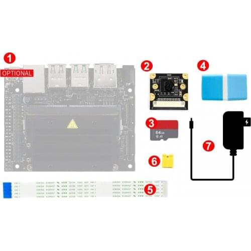 NVIDIA Jetson Nano Developer Kit B01 Pack Type B, with 8MP IMX219-77 Camera Module TF Card