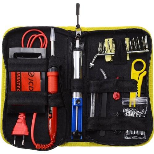 80W LCD Digital Welding Iron Tool Kit EU Plug Temperature Adjustable Electric Soldering Set Welding Soldering Supply