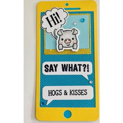NS0004 Nicole Cellphone Die set Shaker windows Die cutting plate Metal die cut for scrapbooking and card making paper