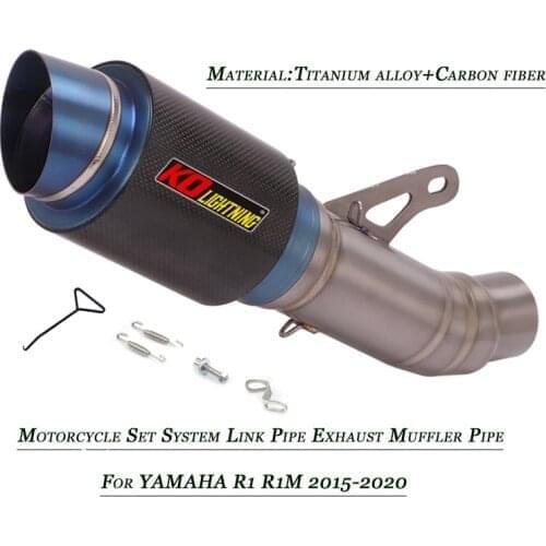 Silp on For Yamaha R1M R1 Motorcycle Middle Pipe Connect Exhaust Muffler Tubes Set System 2015 2016 2017 2018 2019 2020