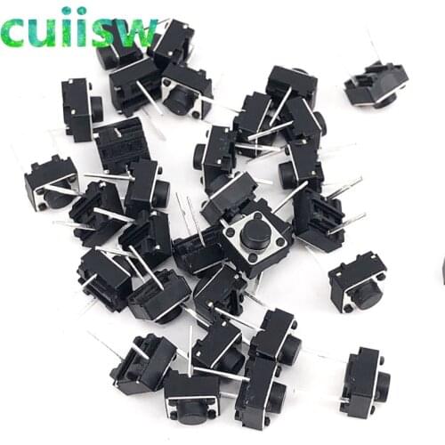 1000pcs Tactile Switch Momentary Tact 6x6x5 6*6*5mm DIP Middle 2 pin ever