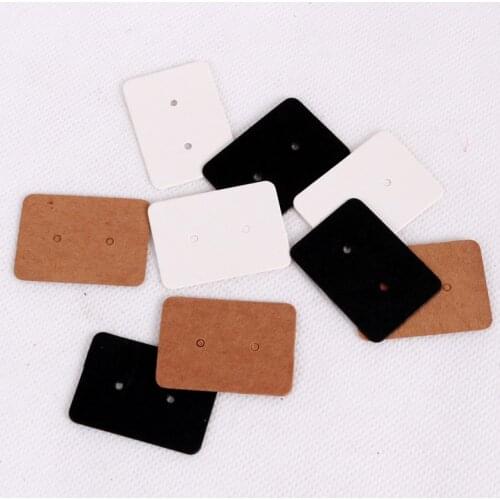Thick Kraft Paper Card 200pcs/lot 2.5x3.5cm Ear Studs Card Jewelry Packaging Display Card Earring Cards Jewelry Price Tags