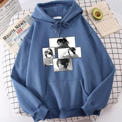 Hoody Hanji Zoe Attack On Titan Anime Prints Pullover For Mens Street Harajuku Mens Rock Sweatshirt Fleece Fashion Man Hoodies