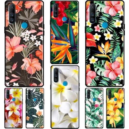 Tropical Paradise Hawaiian Flower For OnePlus 9 Pro Nord 8T 8 Pro Case For OPPO Realme 8 Pro Q3 6 7i GT Neo C15 C11 C3 Cover