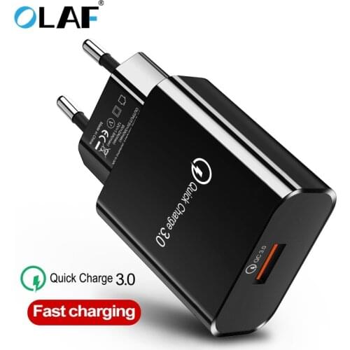 QC 3.0 USB Charger For Samsung A50 A70 Xiaomi Mi9 iPhone 7 8 Quick Charge 3.0 Wall Mobile Phone Fast Charger EU US Plug Adapter