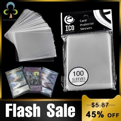 200Pcs Transparent ICO Sealed / Unsealed Play Card Sleeve Magic Game Play Outdoor Board Games Cards Protector Accessories GYH