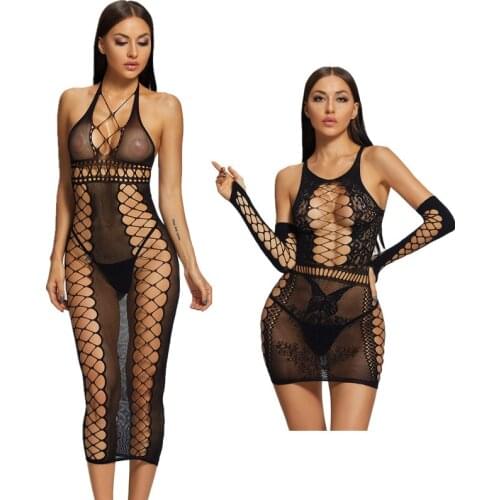 DOIAESKV Apparel Women Babydolls Exotic Dress Sexy Lingerie Sex Costume Hollow Backless Nightwear Intimates Backless Underwear
