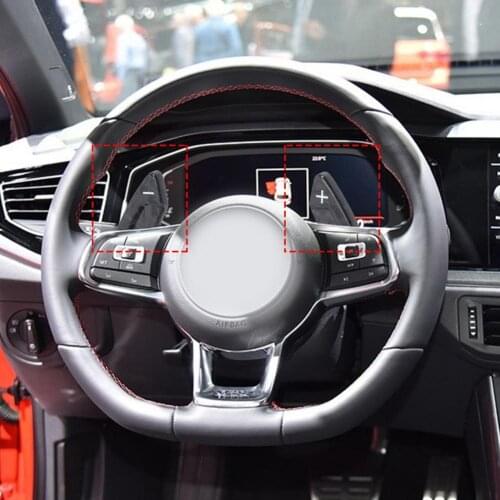 Carbon Fiber 2Pcs Convenient Steering Wheel Shifter Extension Cover Spare Parts Black Shift Paddle Perfect Matching