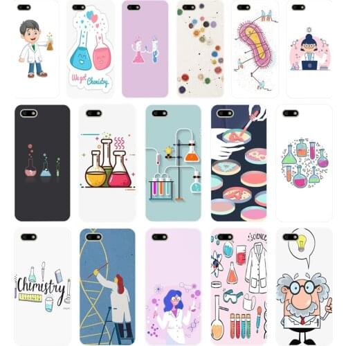 298FG Biology and Chemistry Soft Silicone Tpu Cover Case for huawei Honor 7a 5.45 pro 5.7 7c 7x y5 2018 case