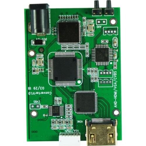 A2H AHD to HDMI Signal Convertor AHD TVI CVI CVBS signal to HDMI VGA CVBS signal convertor board support OEM