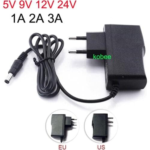 Power Supply Charger Adapter DC 5V 9V 12V 24V 1A 2A 3A Adaptor DC 5 9 12 24 V Volt DC Swiching EU 220V To 12V Led Strip lamp